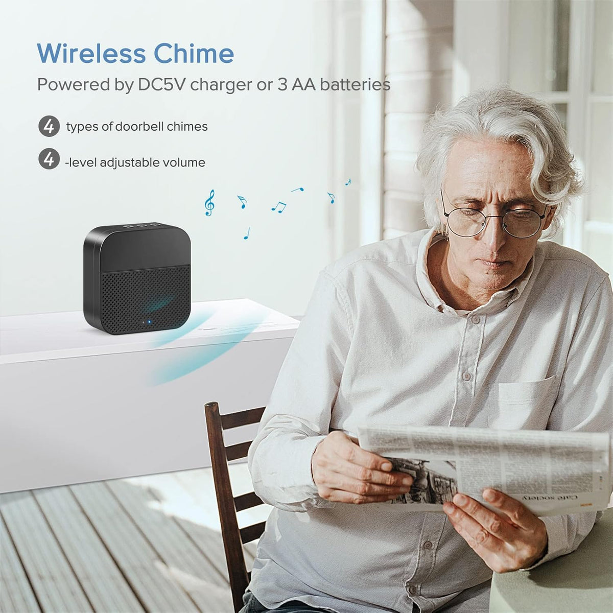 1080P HD WiFi Wireless Video Doorbell Camera with Chime U300