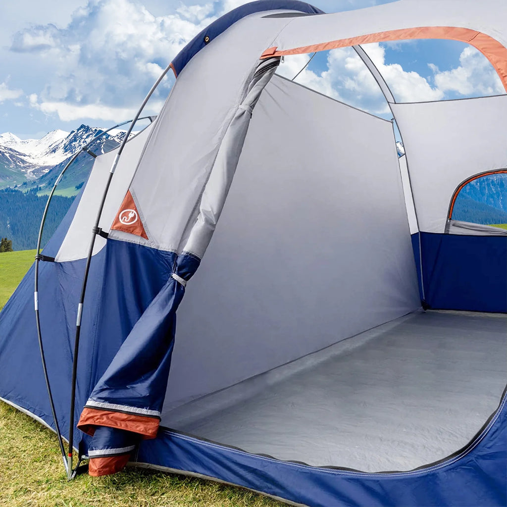 9 Person Waterproof Camping Tent Blue A710
