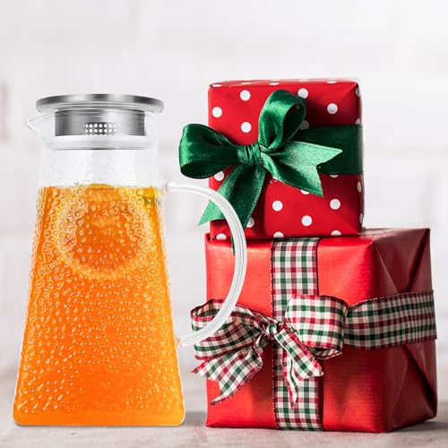 105OZ Borosilicate Glass Pitcher with Lid K180