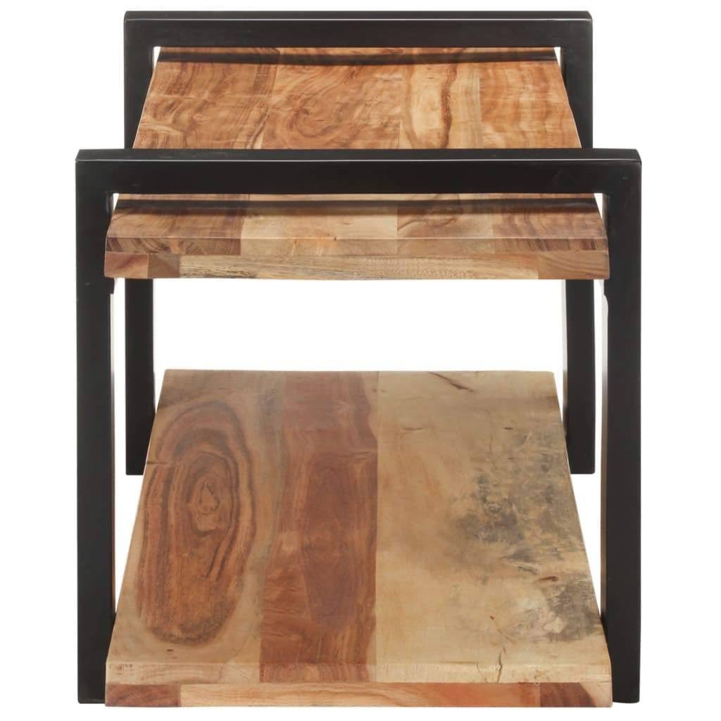 Solid Acacia Wood TV Cabinet O153897