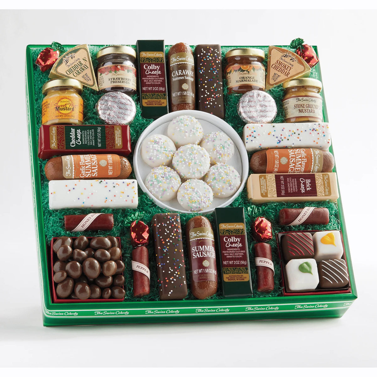 27 Favorites Assorted Chocolates, Sausage Meats, Cheese Blocks, and Spreadables G816