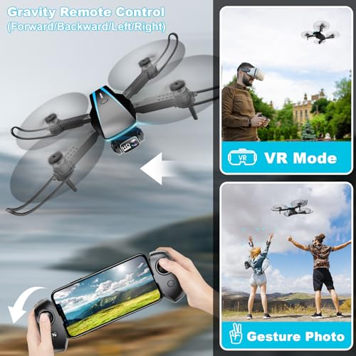 Mini Drone with Camera, 1080P HD Foldable Drone A585066