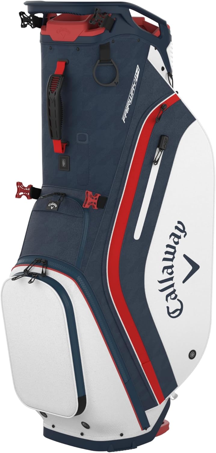 Navy Hounds White Red Stand Bag B60583