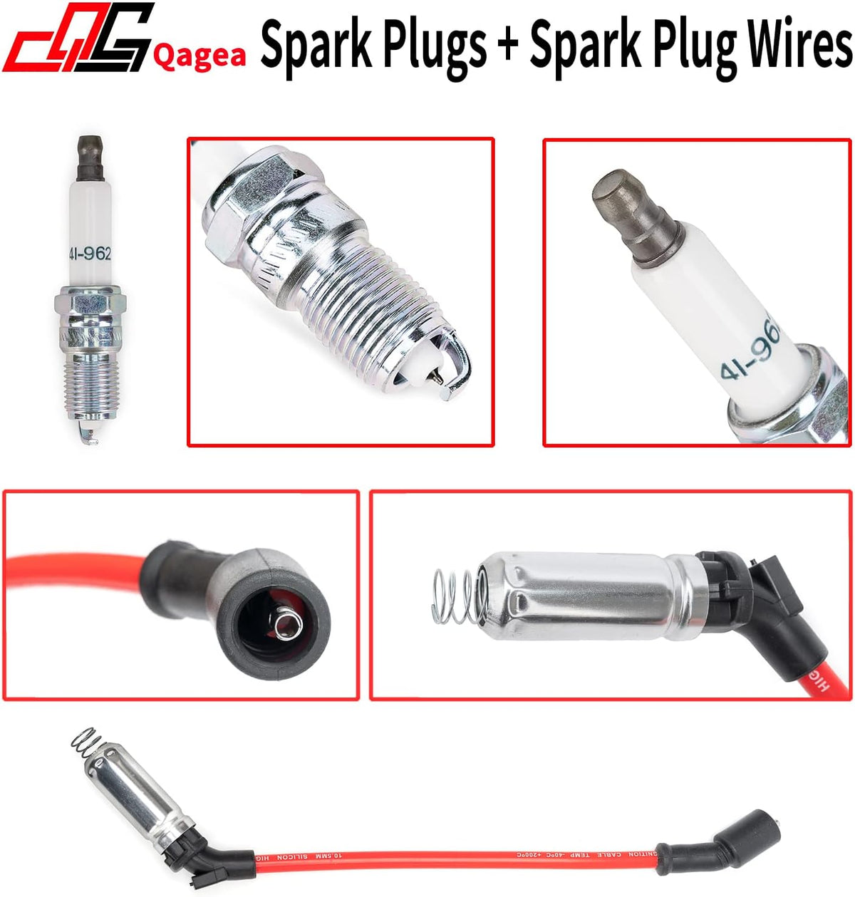 Spark Plugs and Spark Plug Wires Pack of 2 F746431