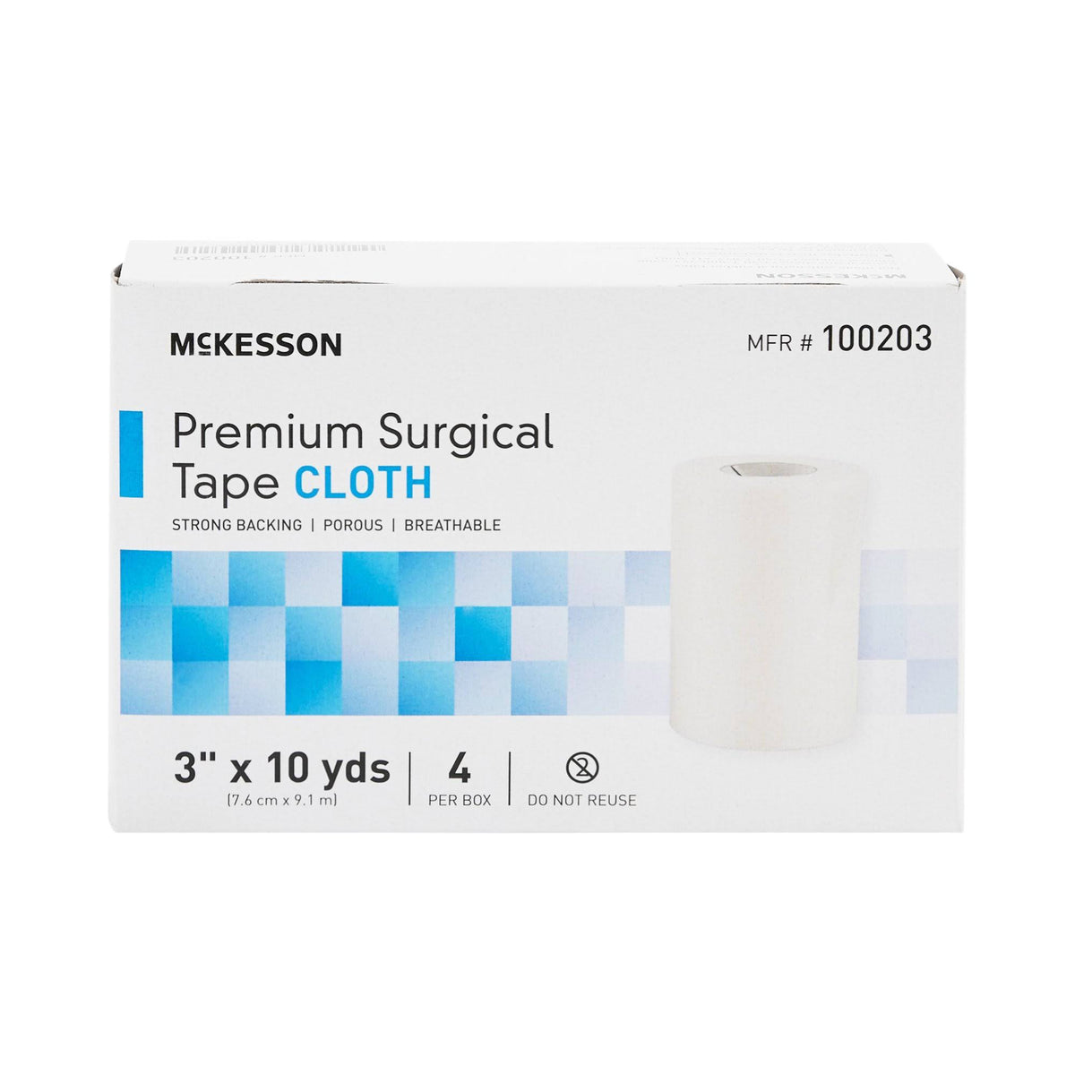 Cloth Medical Tape, 3 inch x 10 Yard, White R524