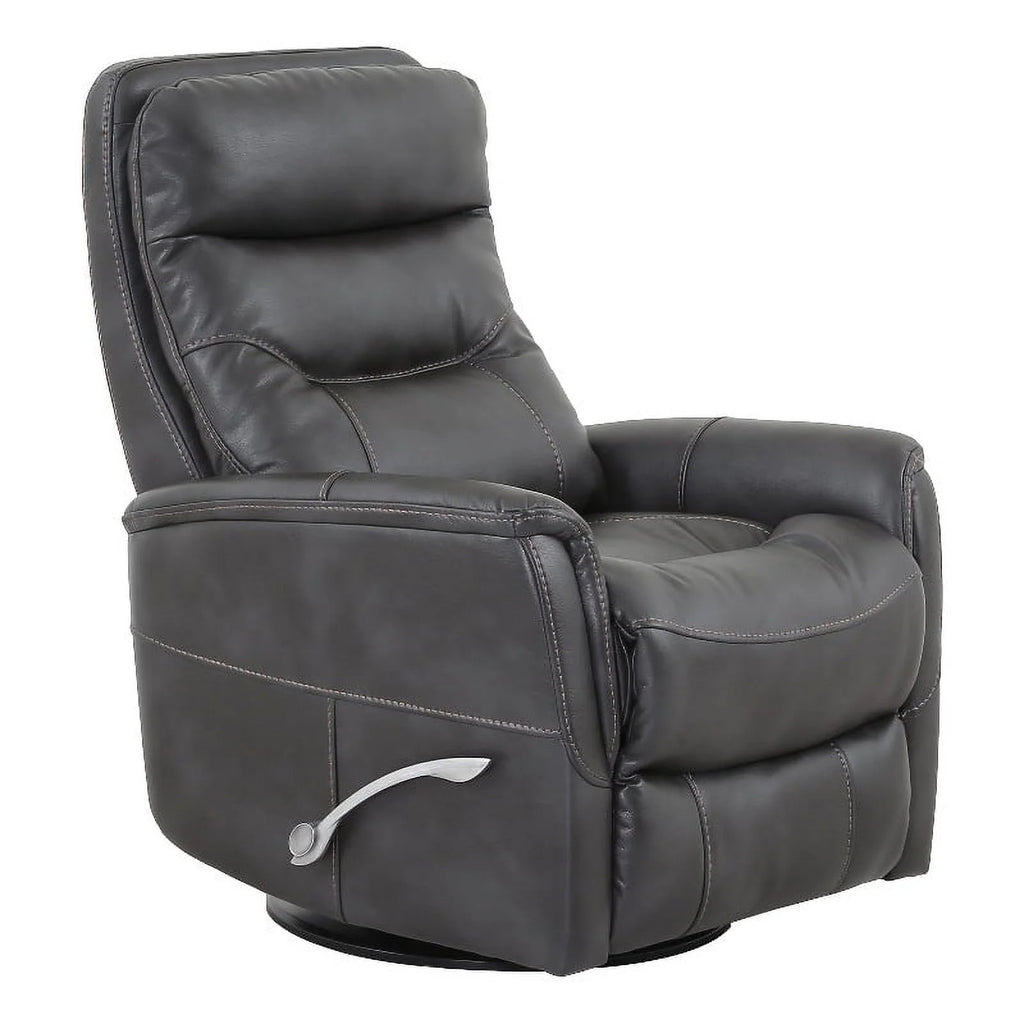 Black Polyester Manual Swivel Glider Recliner N3805