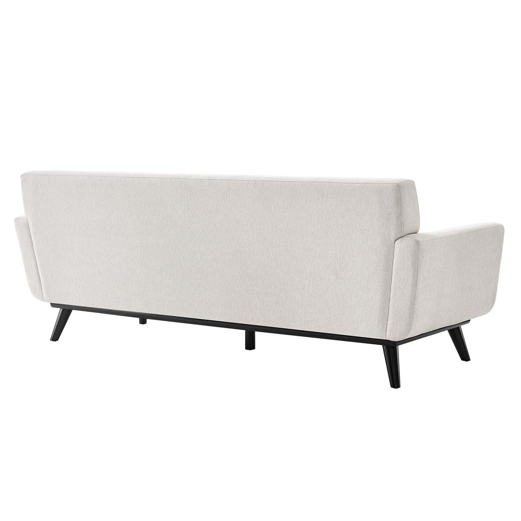 Ivory Herringbone Fabric Sofa C99505