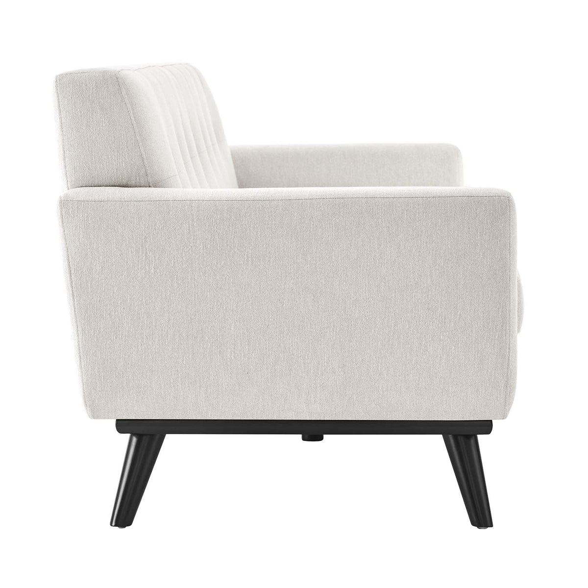 Ivory Herringbone Fabric Sofa C99505