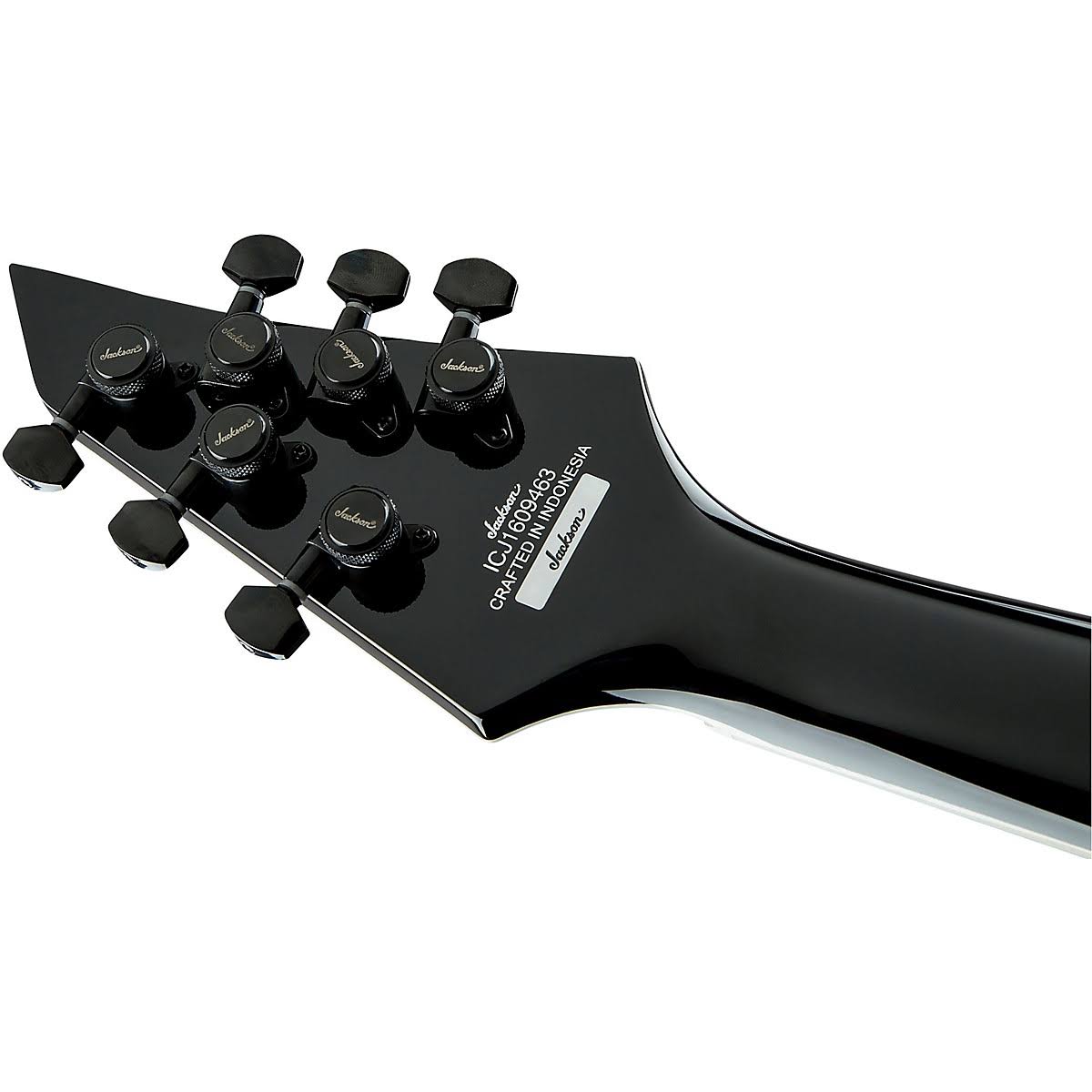 Black with White Bevels Electric Guitar R864086