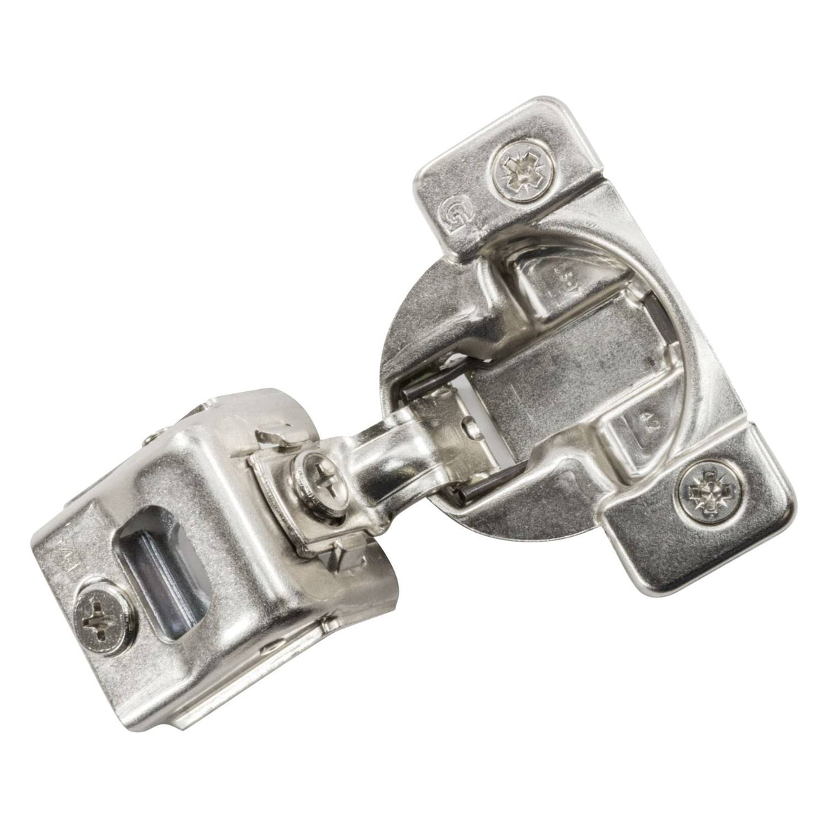 50 Pack Grass Hinge, Edge Mount 108 Degree, 1/2 inch Overlay, Press in Self Close U568840
