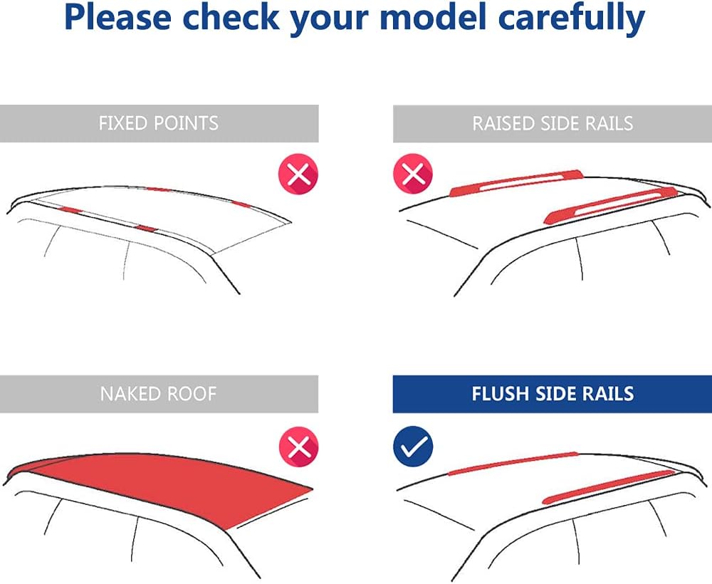 Roof Rack Cross Bar for VW ID.4 2020 2021 2022 Y7624