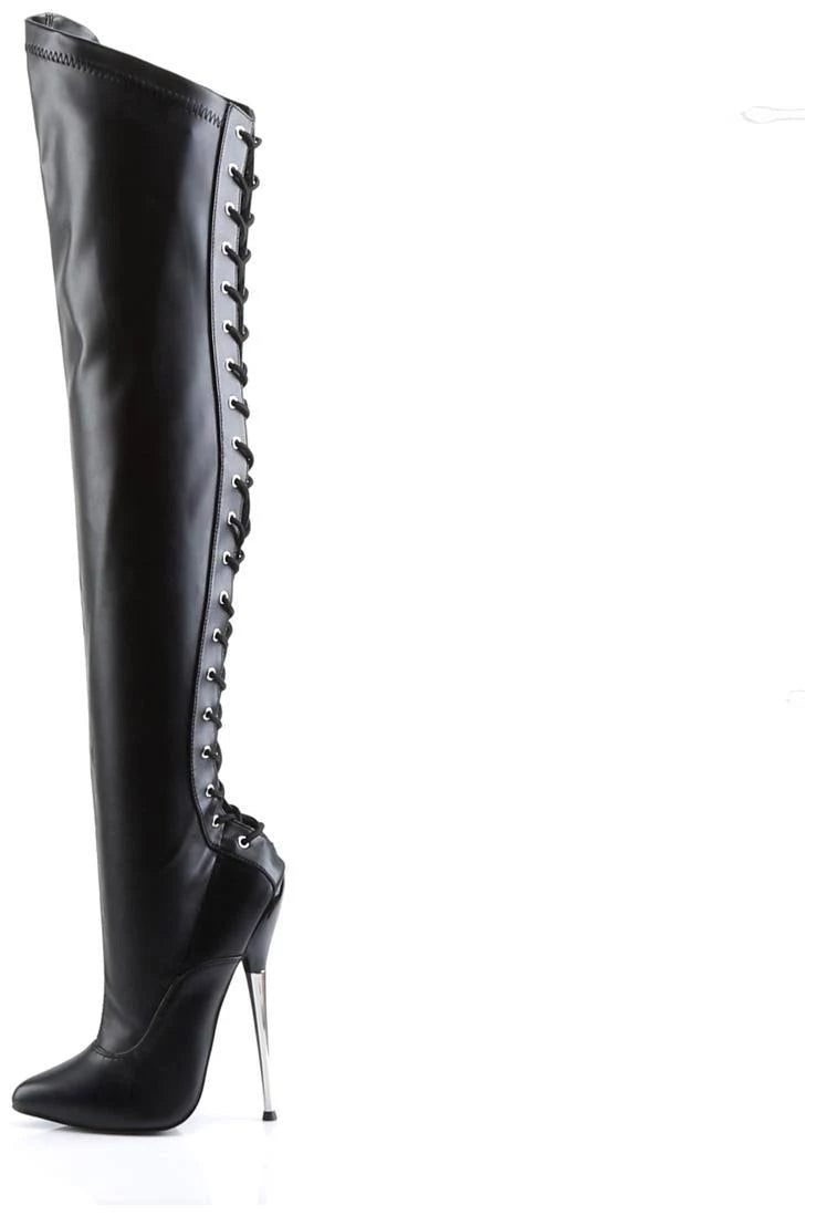 Black Stretch PU Dagger-3060 5 C372849