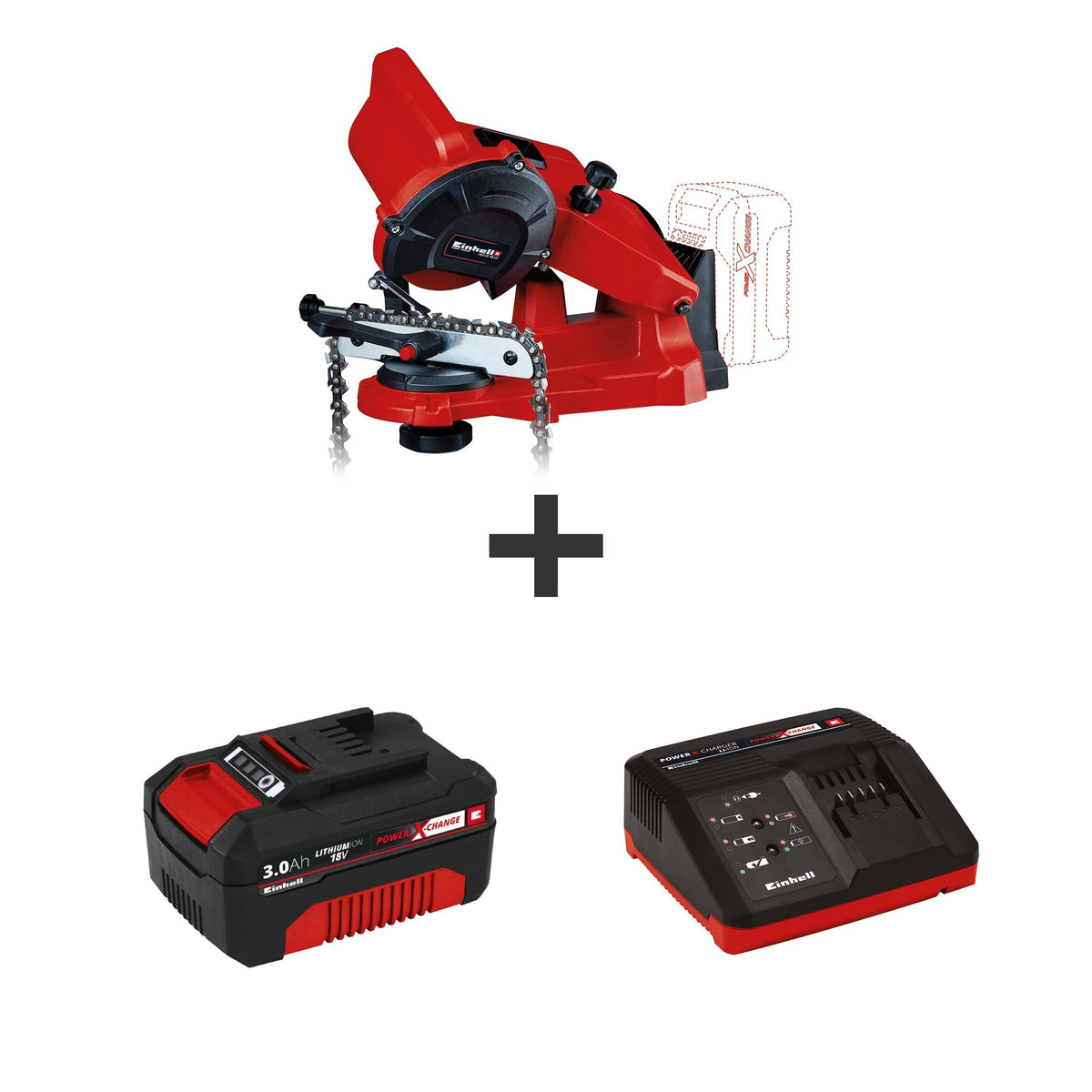 Cordless Chainsaw Sharpener with 3.0-Ah Battery and Charger G361