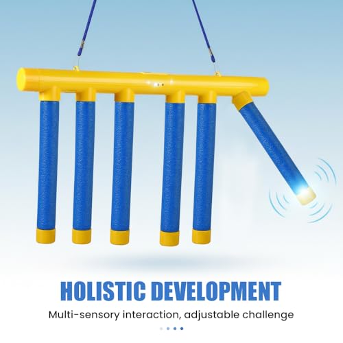 Reflective Drop Stick Challenge Game, Hand Eye Coordination Reflex Training Toy, 3 Adjustable Speed Modes, Yellow K746213
