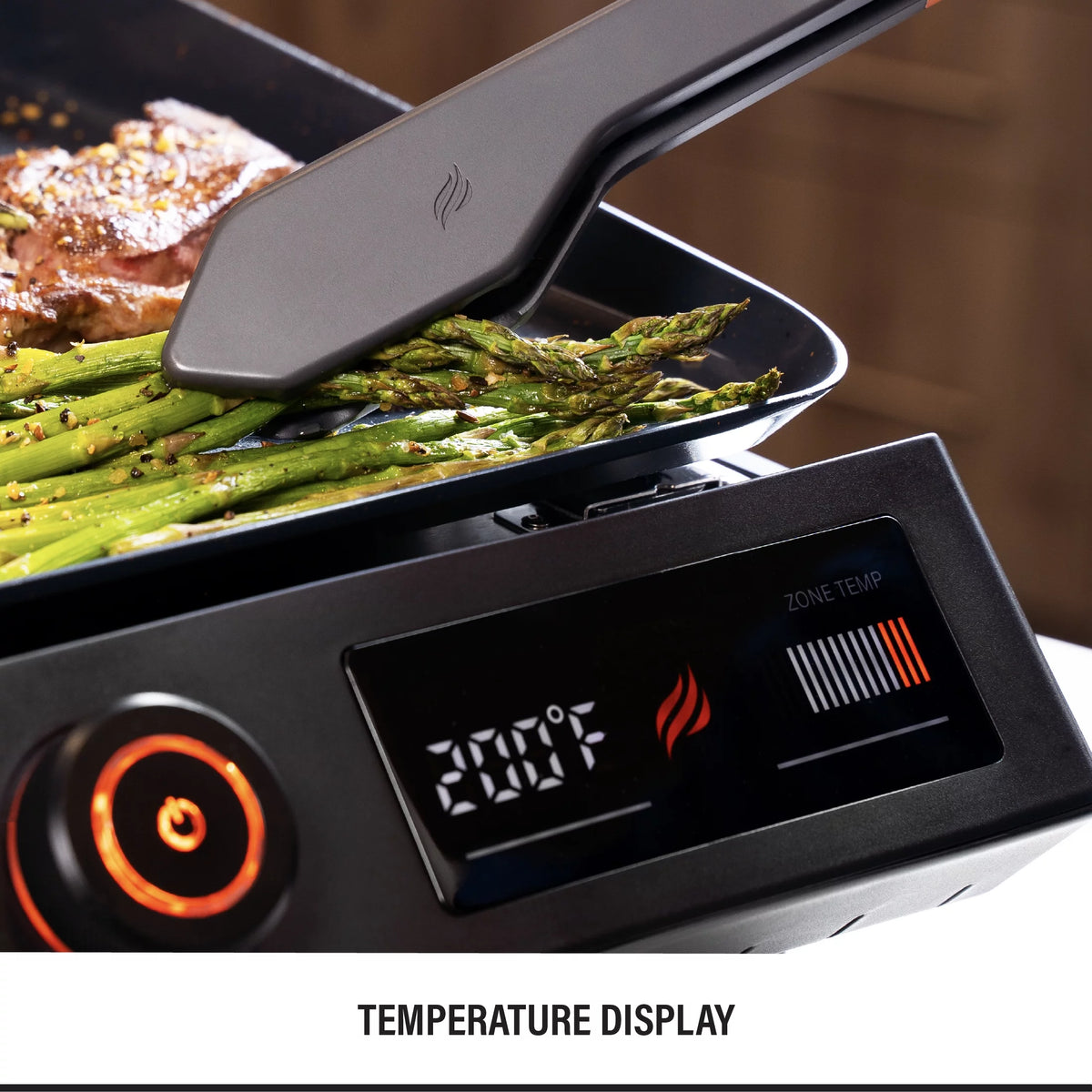 Electric Tabletop Griddle with Hood S5458
