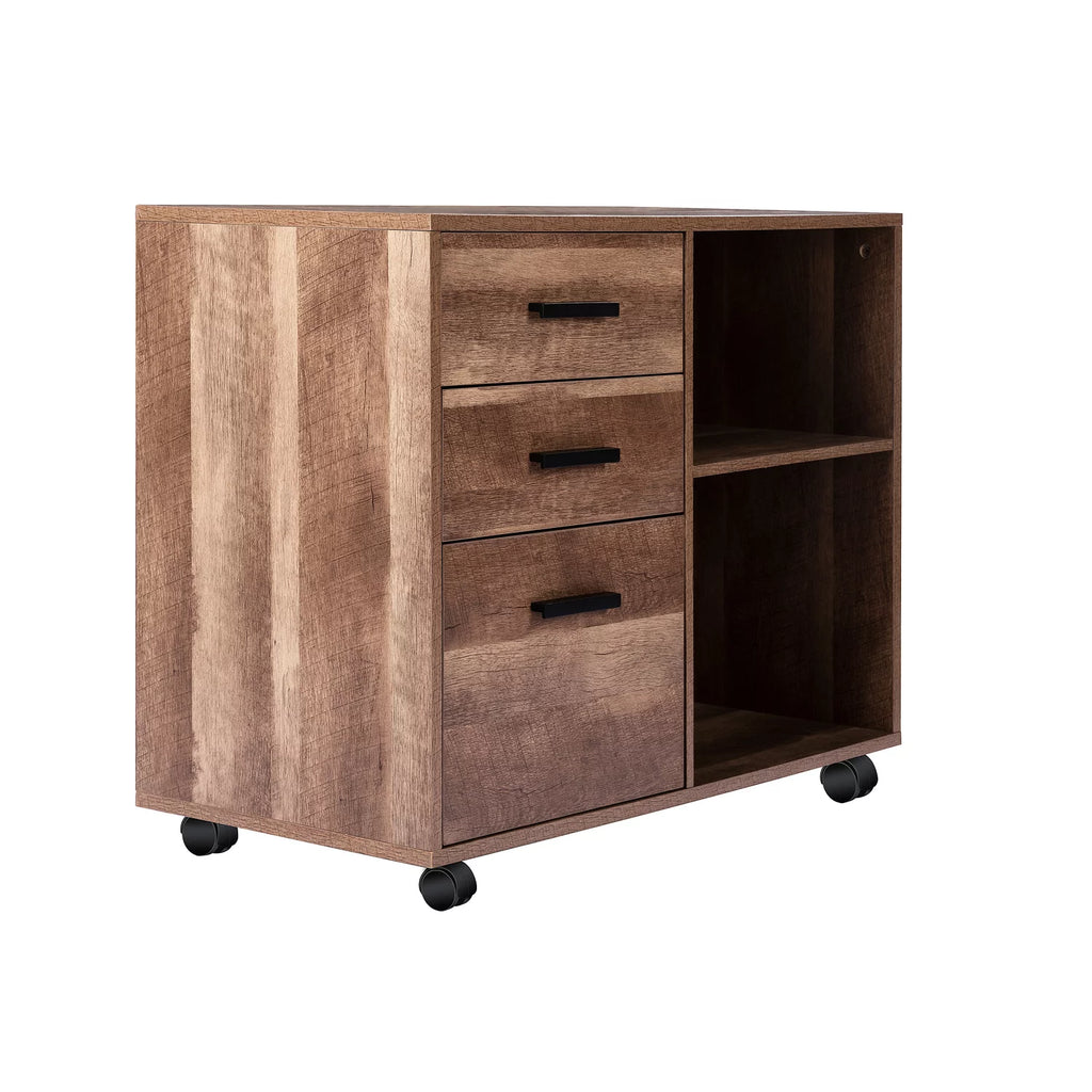 White 5 Drawer Storage Cabinet with Shelf H203