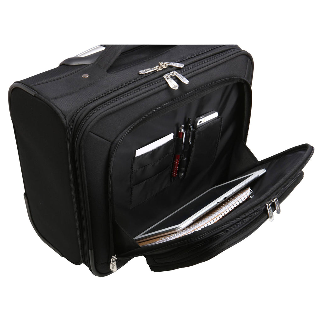 Black 14x22 2-Wheeled Laptop Travel Case V95141