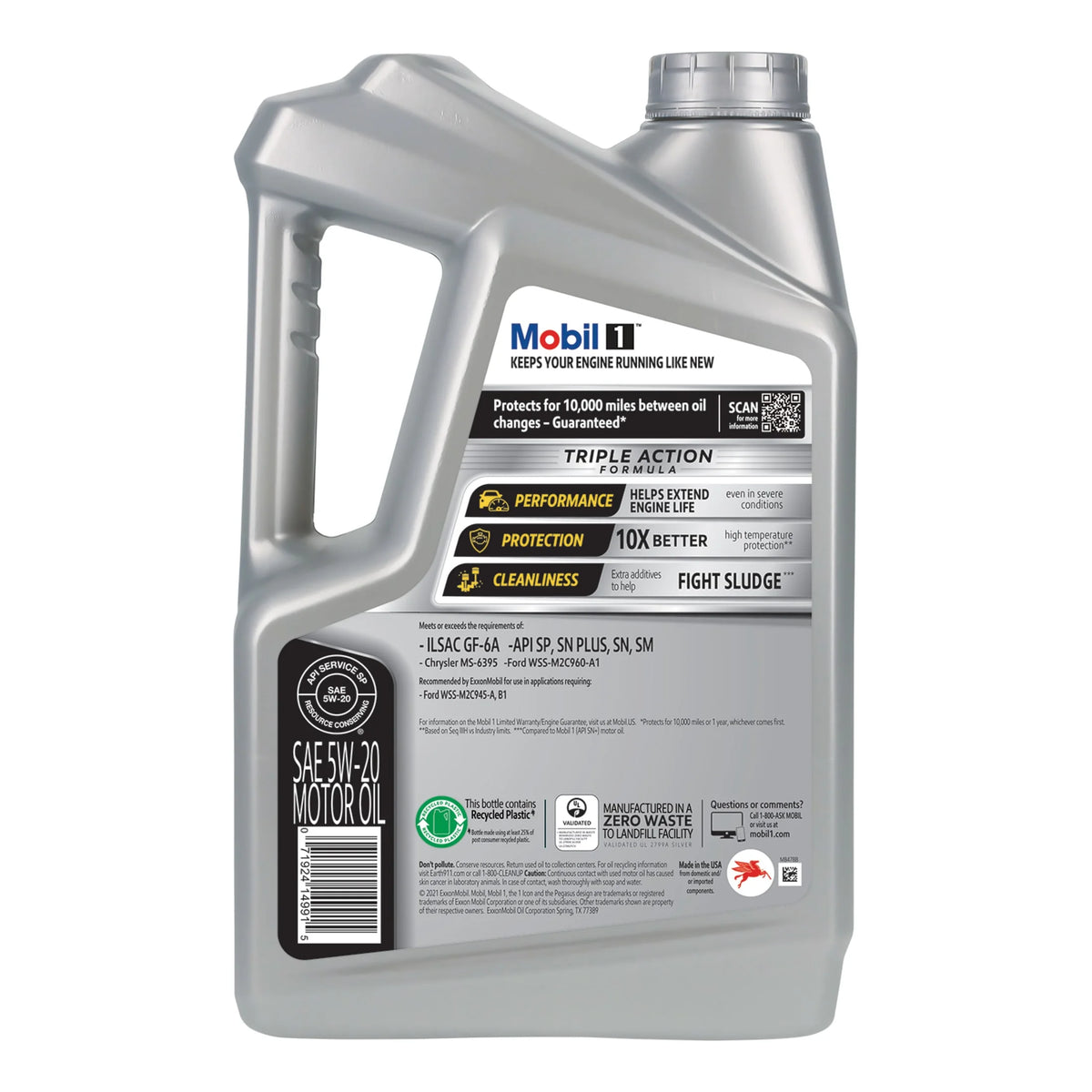 Full Synthetic Motor Oil 5W-20, 5 Quart L7345