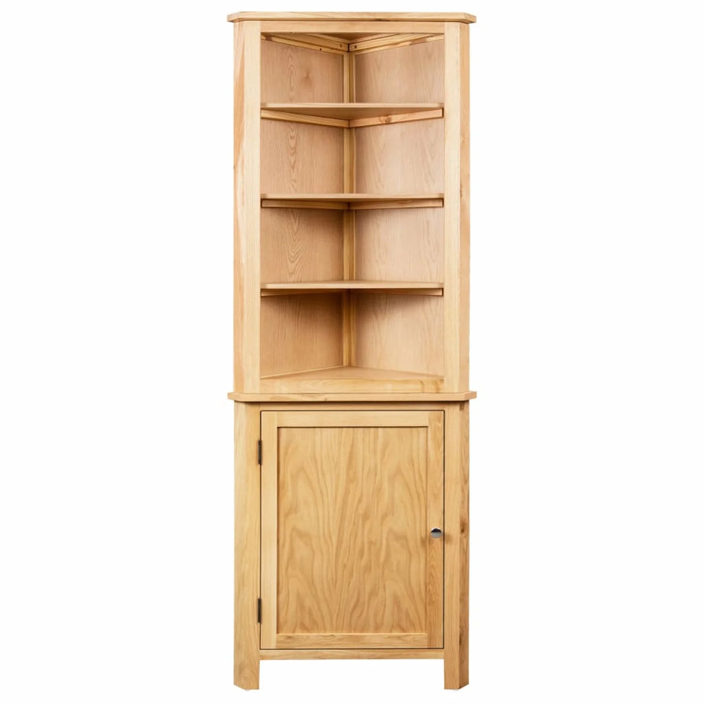 Solid Oak Wood Corner Cabinet G199600