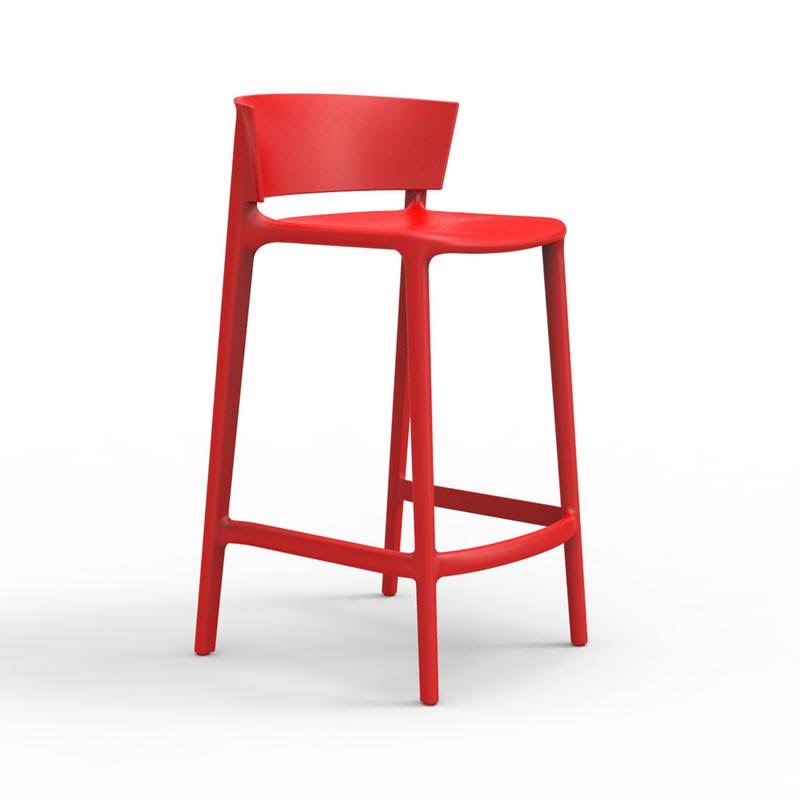 Red Patio Bar Stool X54585