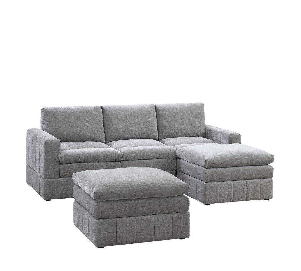 Plush Cushion 5pc Modular Sectional Set Y439