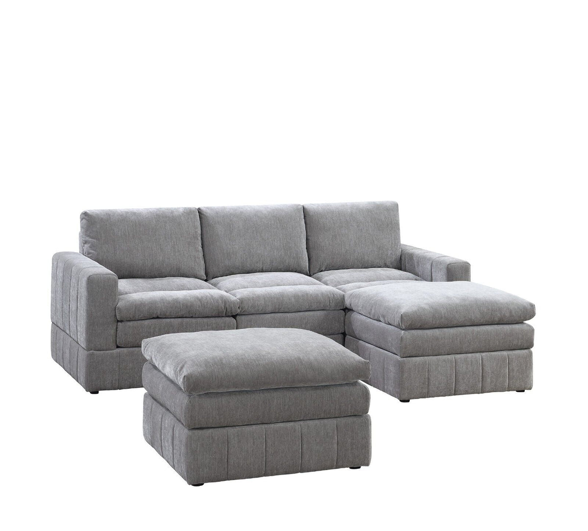 Plush Cushion 5pc Modular Sectional Set Y439