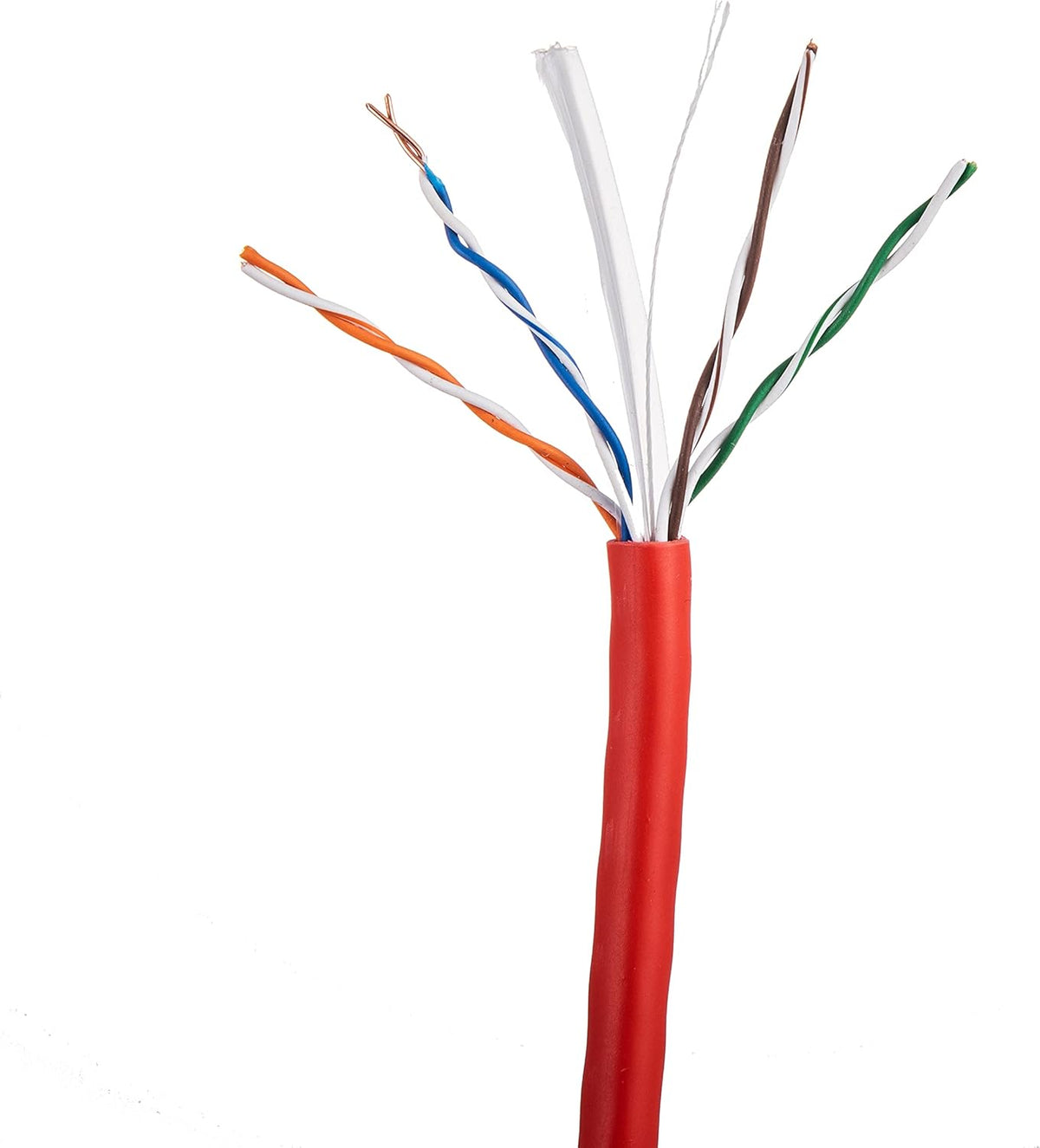 1000ft CAT6 Solid Ethernet Cable UTP 23AWG Bulk (Orange) W534956