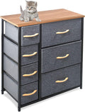 Fabric Dresser Organizer Unit with Fabric Bins L4165