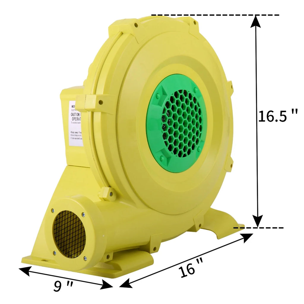 Yellow 680 Watt Air Blower Pump for Inflatable Bounce House G88857