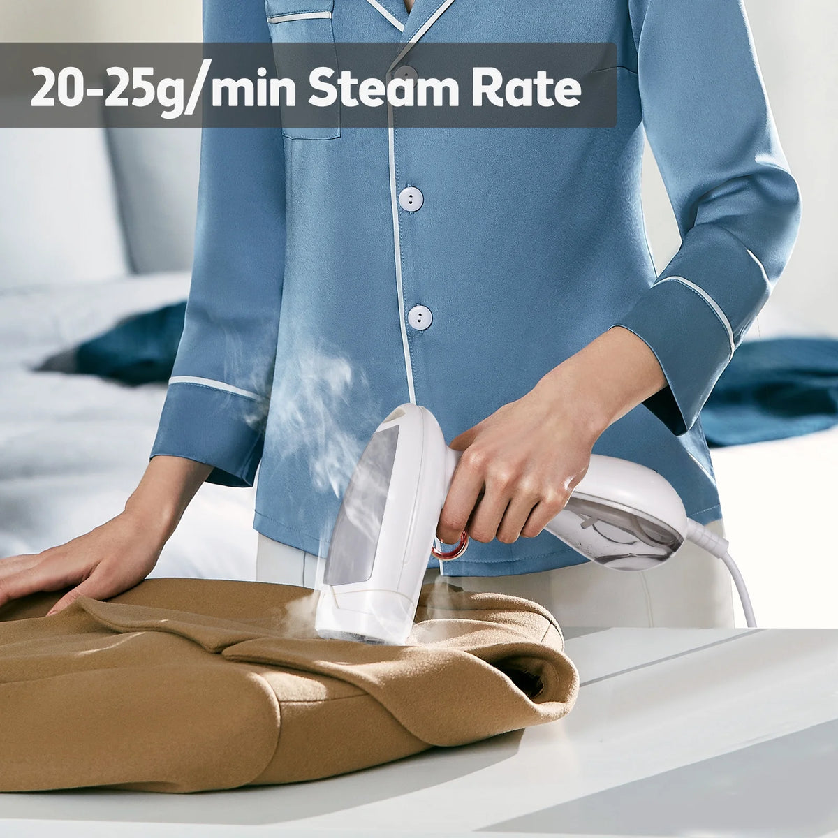 Handheld Garment Steamer 1300W Portable Fabric E89683