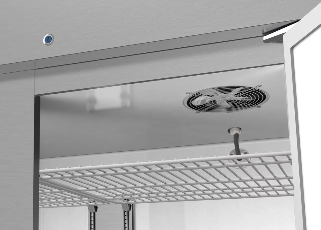 54 in Two Door Stainless Steel Reach-in Refrigerator Cooler I90132