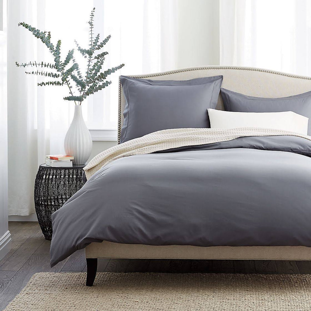 Oversized Queen Supima Cotton Percale Deep Pocket Flat Sheet Green S73777