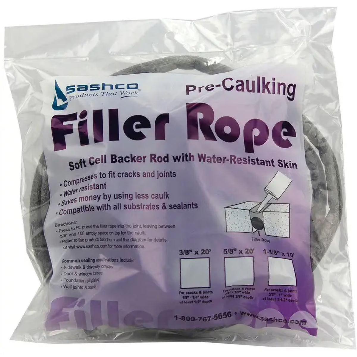 1-1/8 x 10' Soft Cell Backer Rod T84629