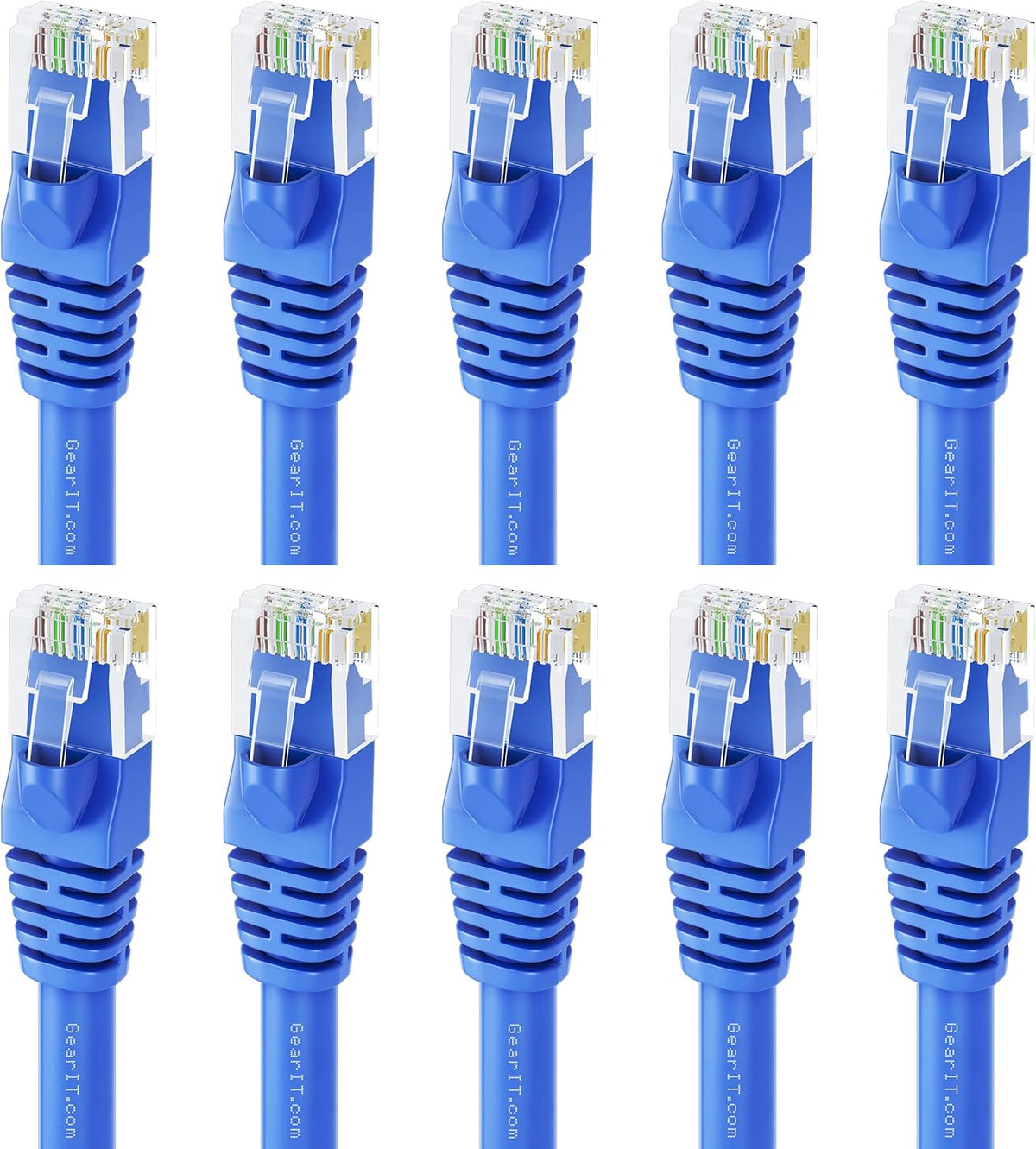 Cat6 Ethernet Cable 1 ft (50-Pack) Blue P221
