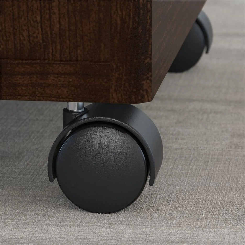 72"W Left Hand Corner Desk with Return and Mobile Cabinet T800939