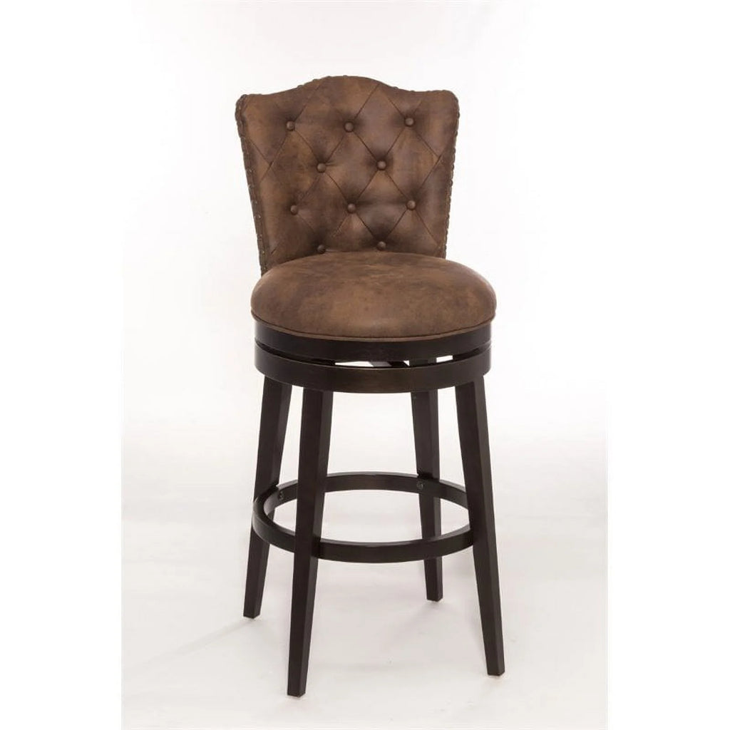 Faux Leather Swivel Bar Stool - Set of 2 P508858