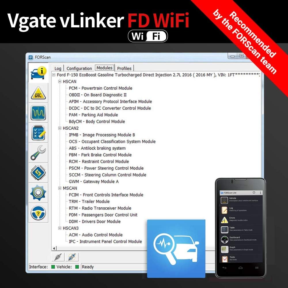 OBD2 WiFi Scan Tool, Diagnostic Code Reader, Pack of 2 E788