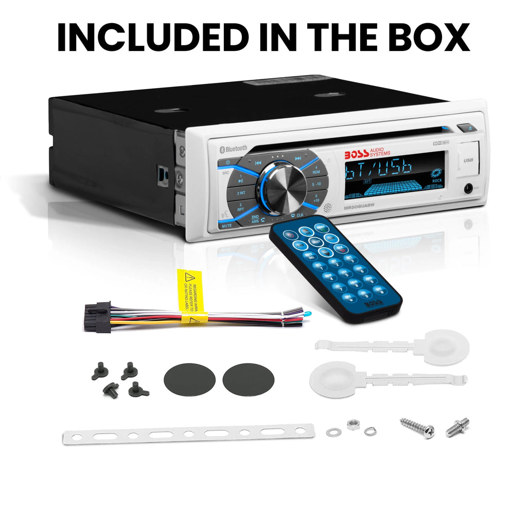 Marine Receiver, Bluetooth, CD, USB, AM/FM, Aux-in O97840
