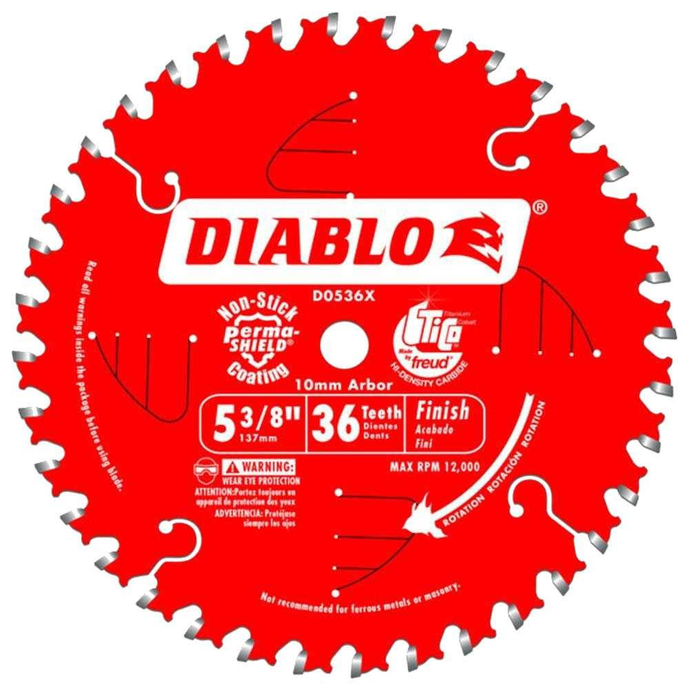 5-3/8x22 x 36 Tooth Cordless Trim Saw Blade A586