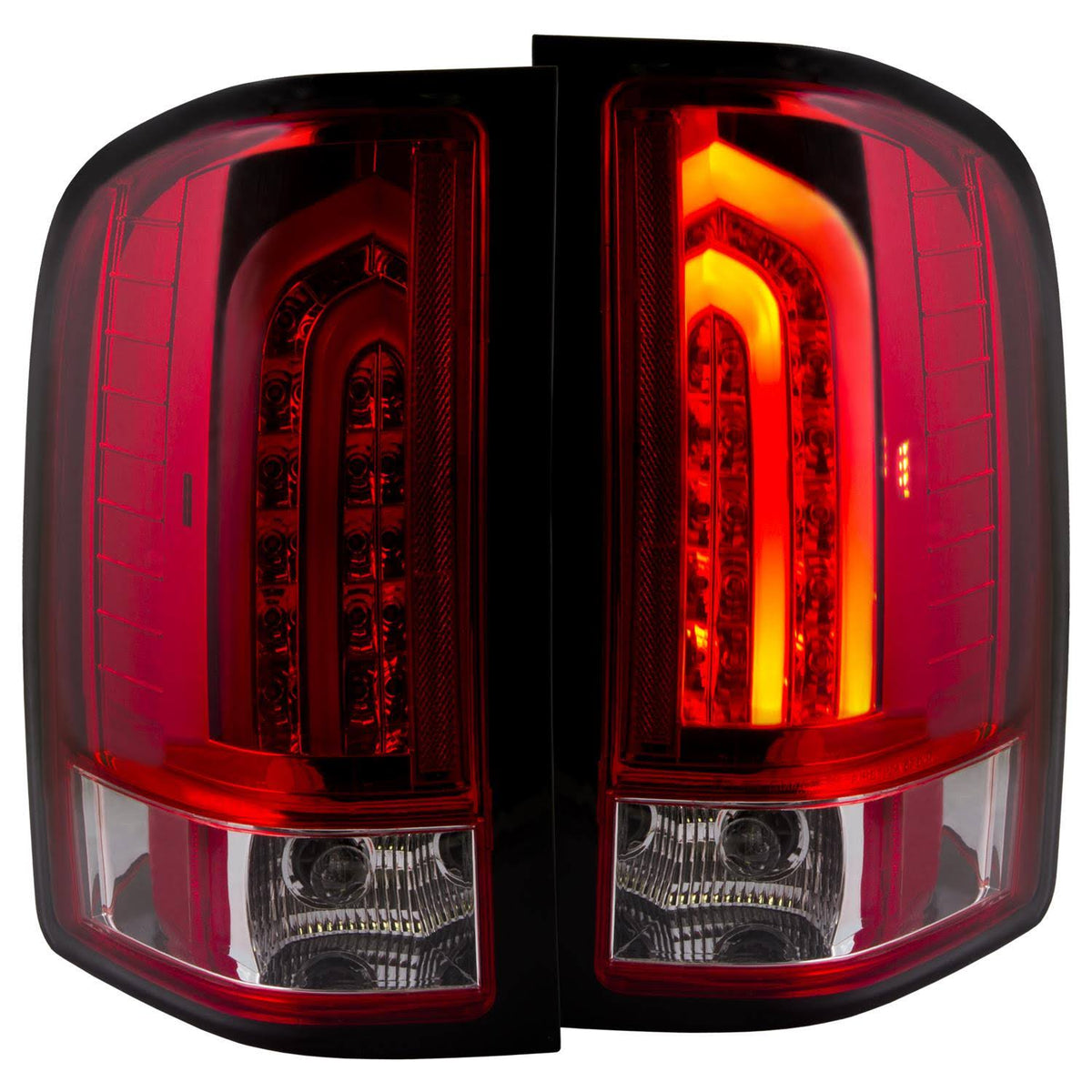 Red/Clear LED Tail Lights B132001