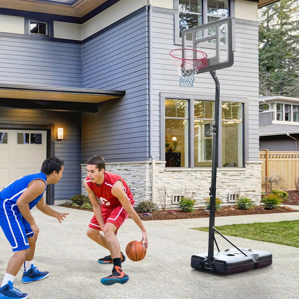 Portable Height Adjustable Basketball Hoop with Wheels R45612