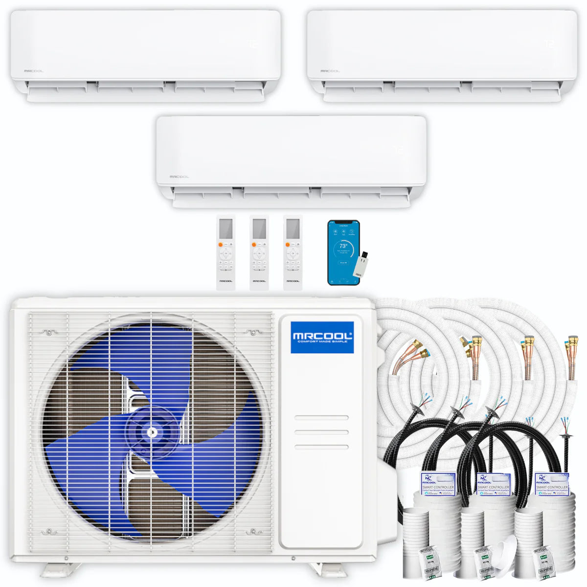 36,000 BTU 3 Zone Ductless Air Conditioner and Heat Pump T477803