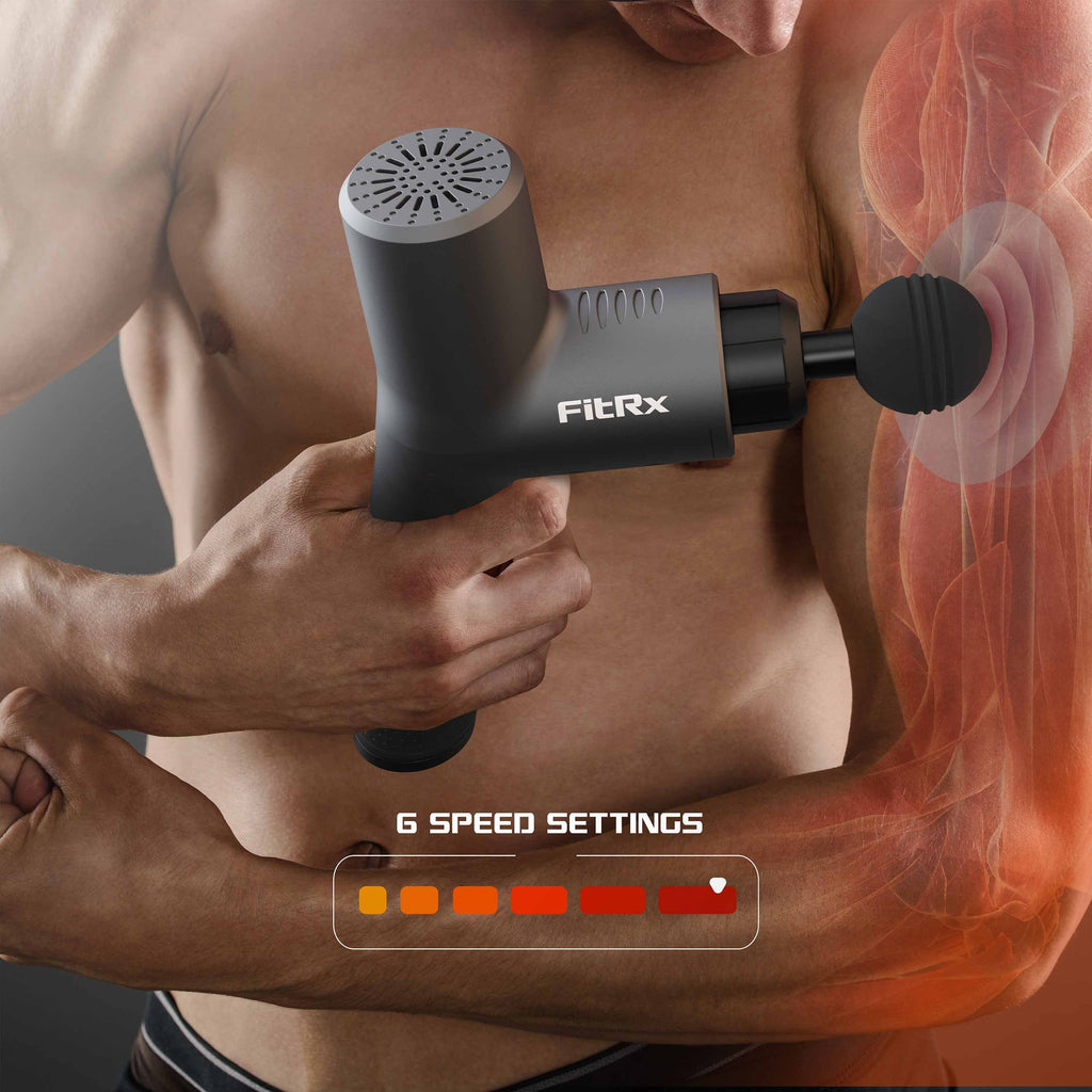 Handheld Percussion Massage Gun with Attachments D92369