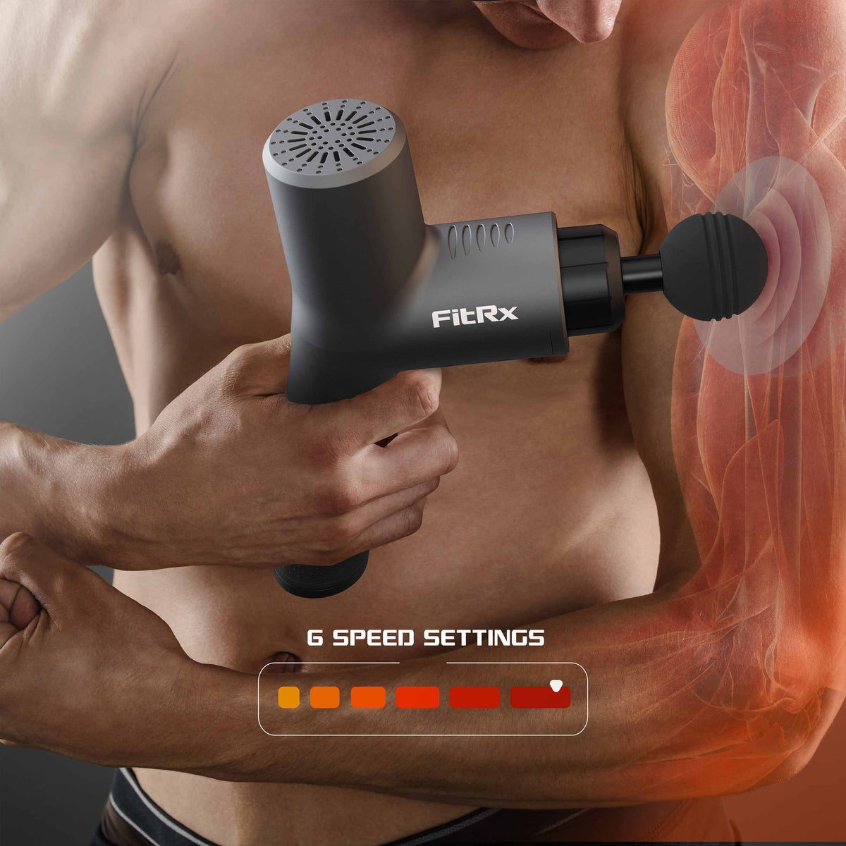 Handheld Percussion Massage Gun with Attachments D92369