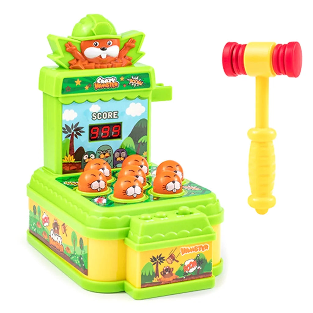 Mini Coin-operated Pound Arcade Game Machine With one Hammers Toy N17359