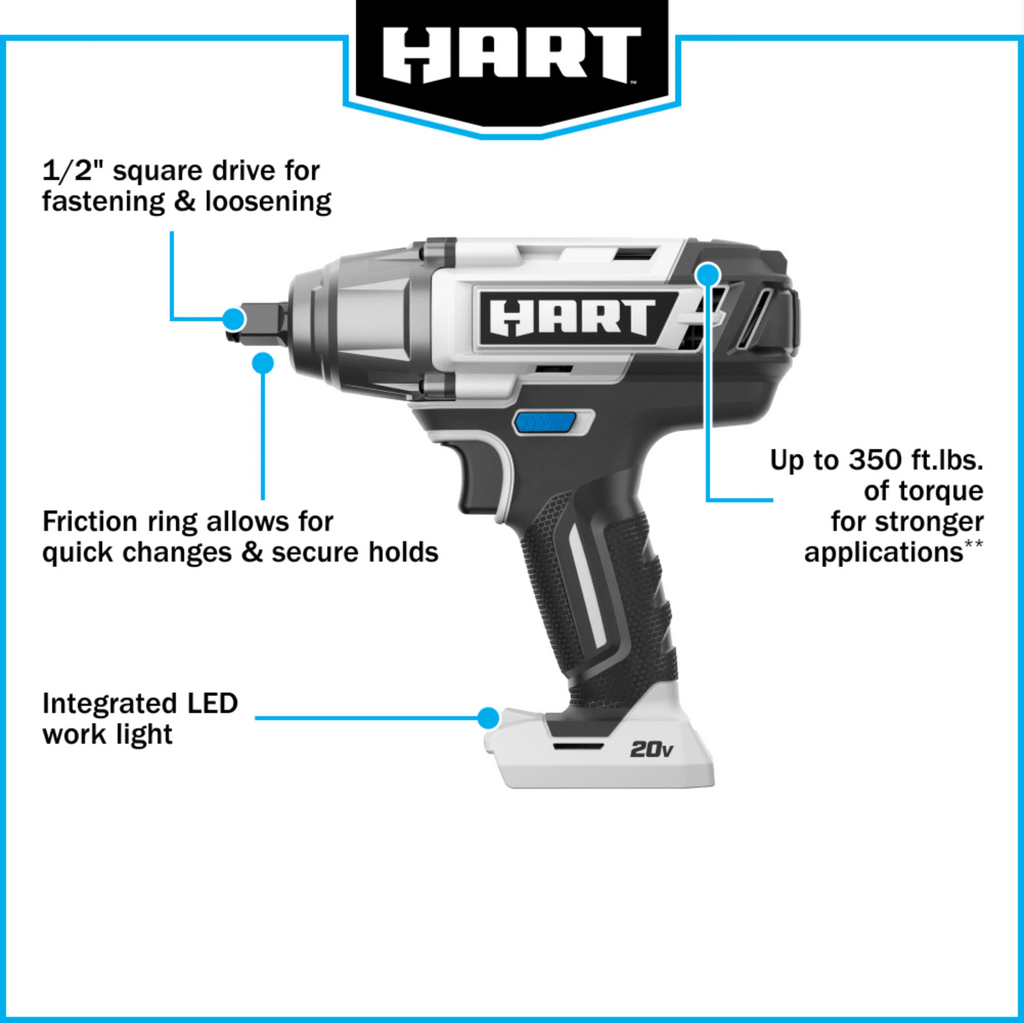 1/2-inch Battery-Powered Impact Wrench I64200