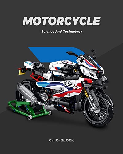 Motorcycle Model Building Blocks Set, 912 Pieces L901807