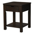 Dark Brown Engineered Wood End Table with Drawer I460696
