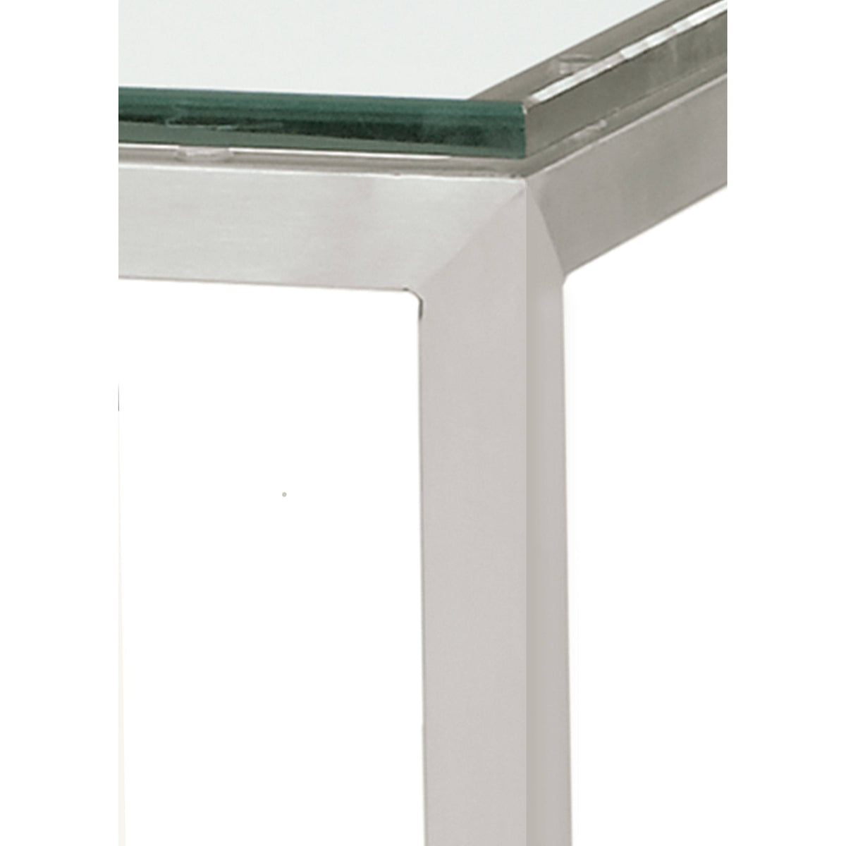 Clear Tempered Glass Bar Table with White Base J8075