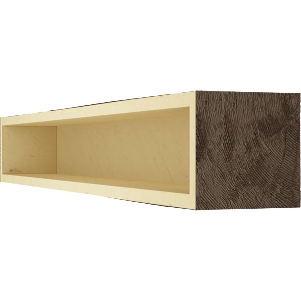 Natural Mahogany Faux Wood Fireplace Mantel D881